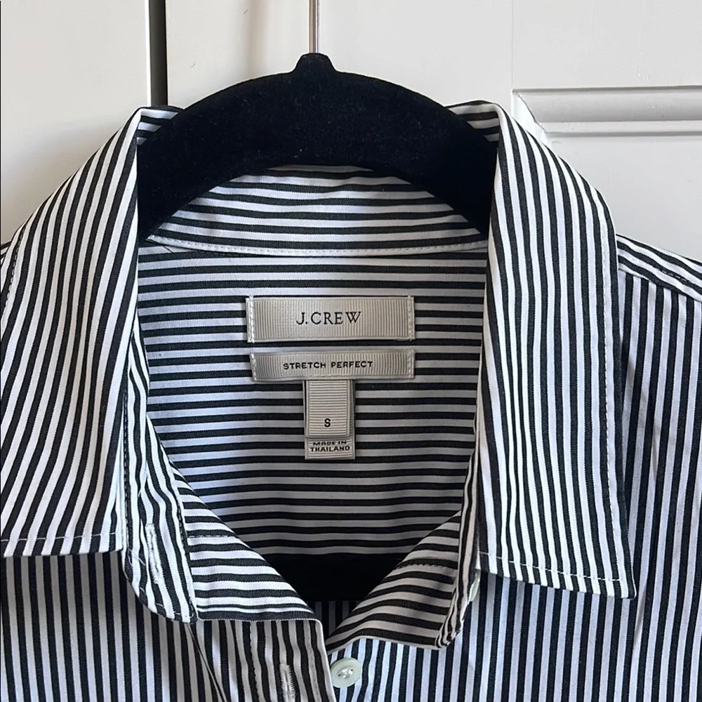 J. Crew Black and White Button Down Shirt - Picture 2 of 2